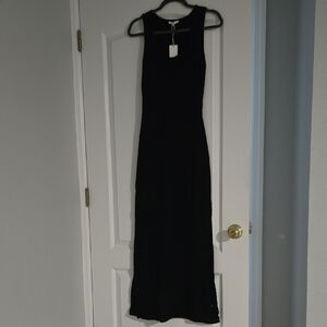 Z Supply Black Halter Sheath Maxi Dress